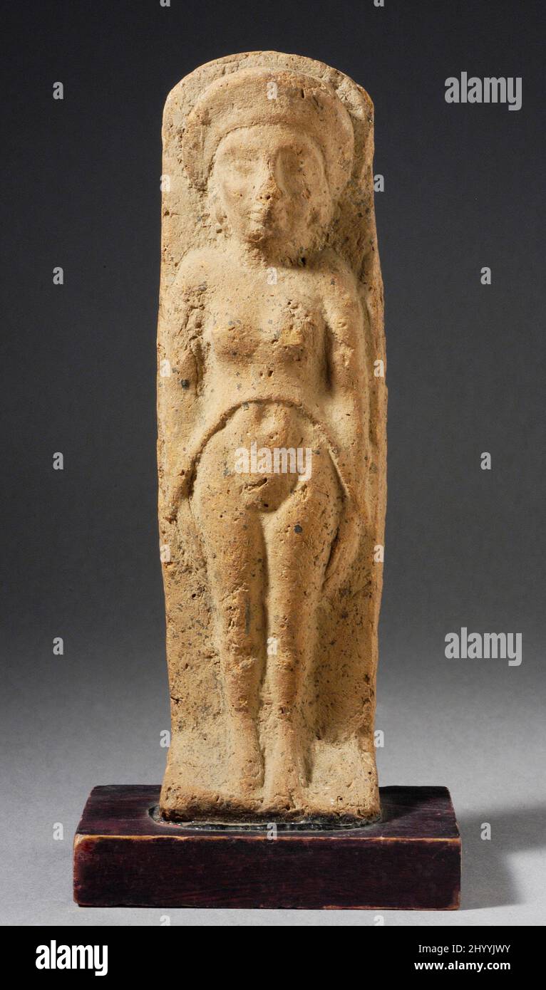 Abbildung von Isis-Bubastis. Ägypten, 1. Jahrhundert vor Christus - 1. Jahrhundert vor Christus. Skulptur. Terrakotta Stockfoto