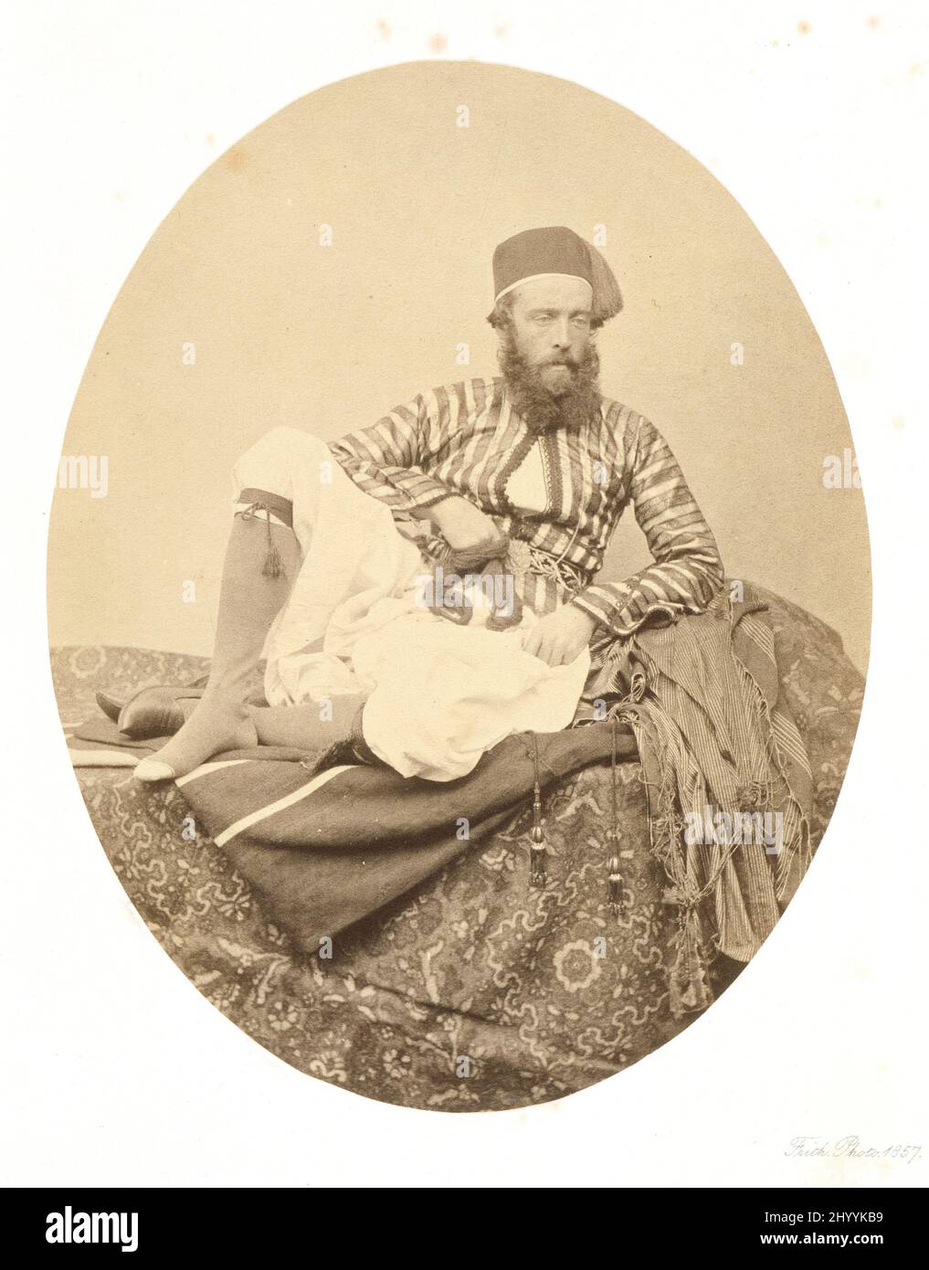 Portrait, Türkisches Sommerkostüm. Francis Frith (England, 1822-1898). England, 1857, gedruckt um 1862. Fotos. Silberdruck mit Albumen Stockfoto