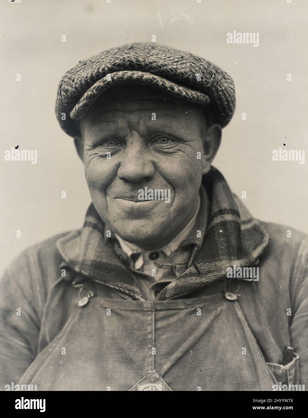 Porträt eines Arbeiters. Walker Evans (Usa, 1903-1975). USA, um 1935, später gedruckt. Fotos. Silbergelatine-Druck Stockfoto