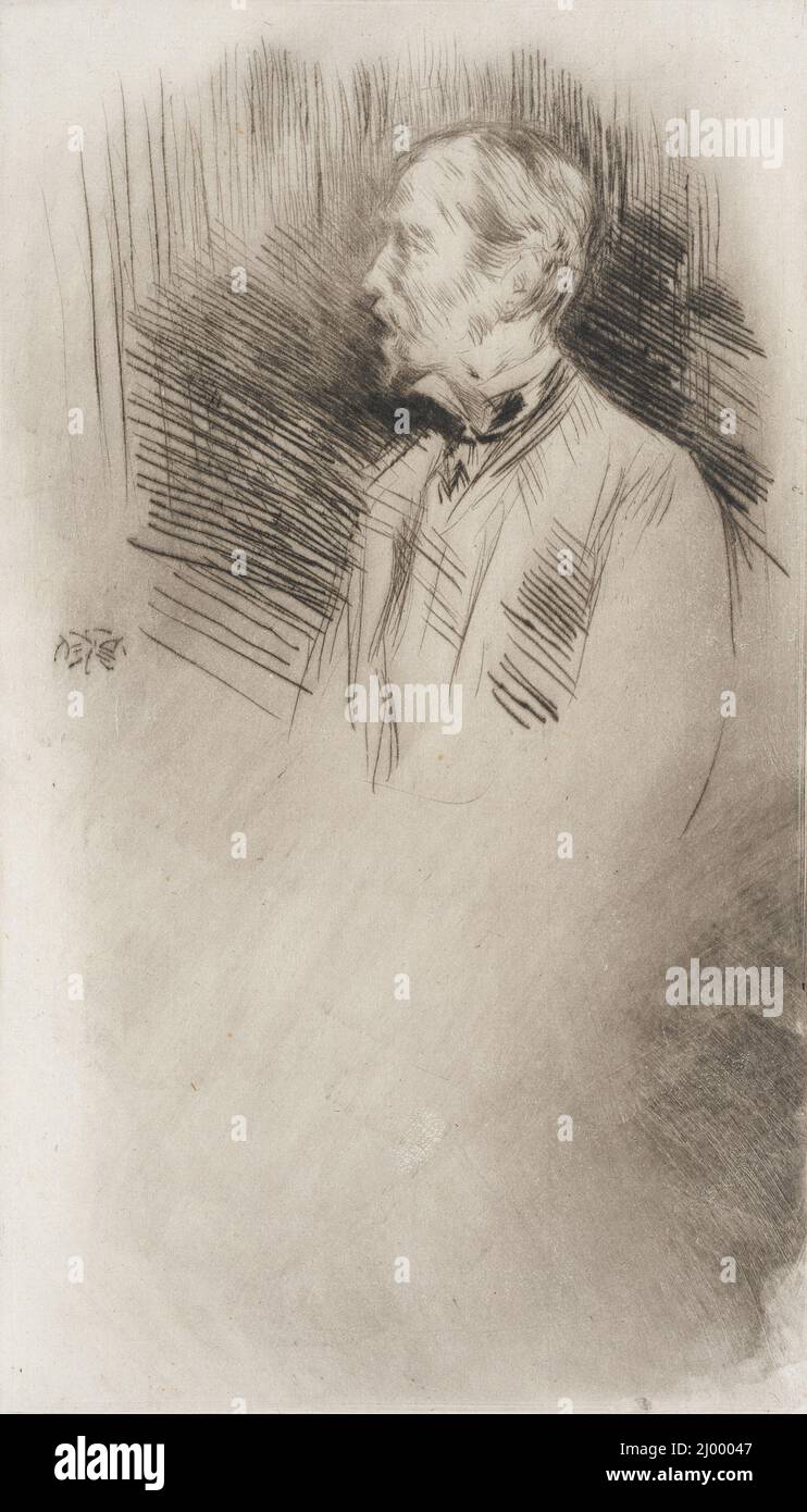 Sir Garnett Wolseley. James Abbott McNeill Whistler (USA, 1834-1903). Usa, 1877. Ausdrucke. Trockenpunkt Stockfoto