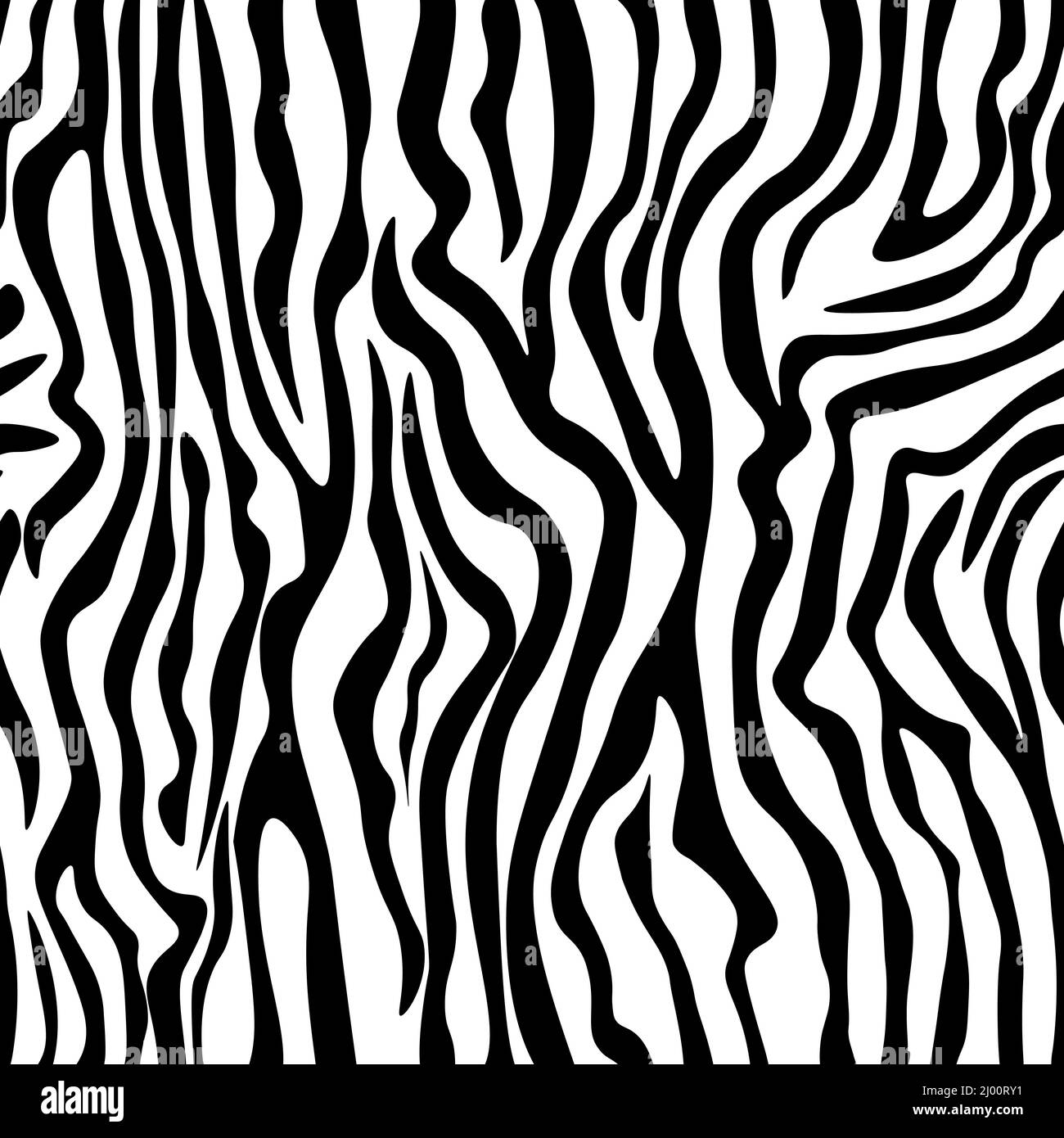 Abstraktes nahtloses Vektor-Muster aus Zebrahaut.Abstrakter Druck aus der Haut wilder Tiere. Für Print, Web, Wohnkultur, Mode, Oberfläche, Grafik Stock Vektor