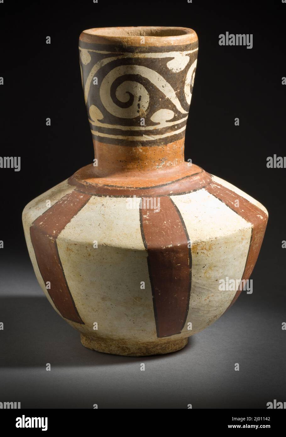 Glas. Panama, Cocle oder Veraguas, 500–700 CE. Keramik. Rutschlackierte Keramik Stockfoto