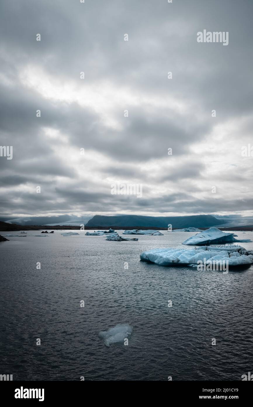 Jokulsarlon Gletscher in Inceland Stockfoto