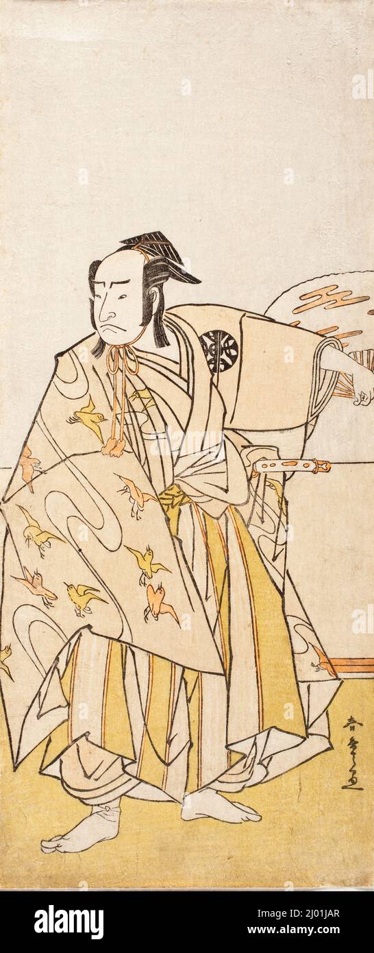 Schauspieler Nakamura Nakazō I. Katsukawa Shunshō (Japan, 1726-1792). Ende 1770s. Drucke; Holzschnitte. Farbholzschnitt Stockfoto