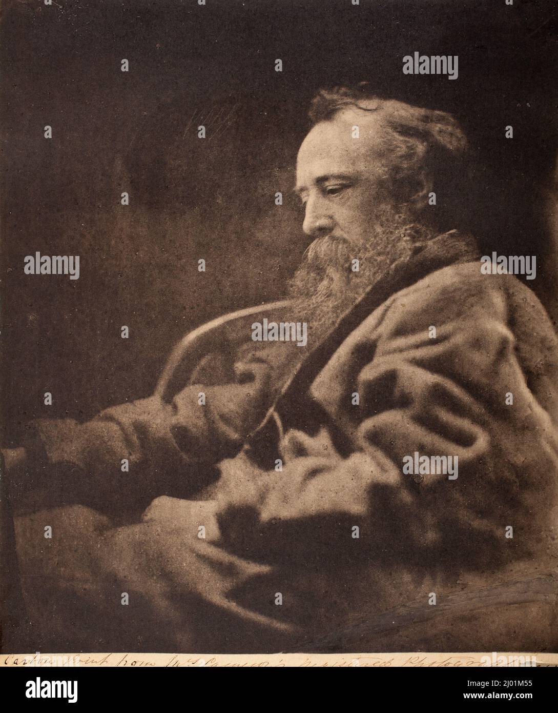 G.F. Watt. Julia Margaret Cameron (England, 1815-1879, aktives Ceylon). England, 1864. Fotos. Kohledruck Stockfoto