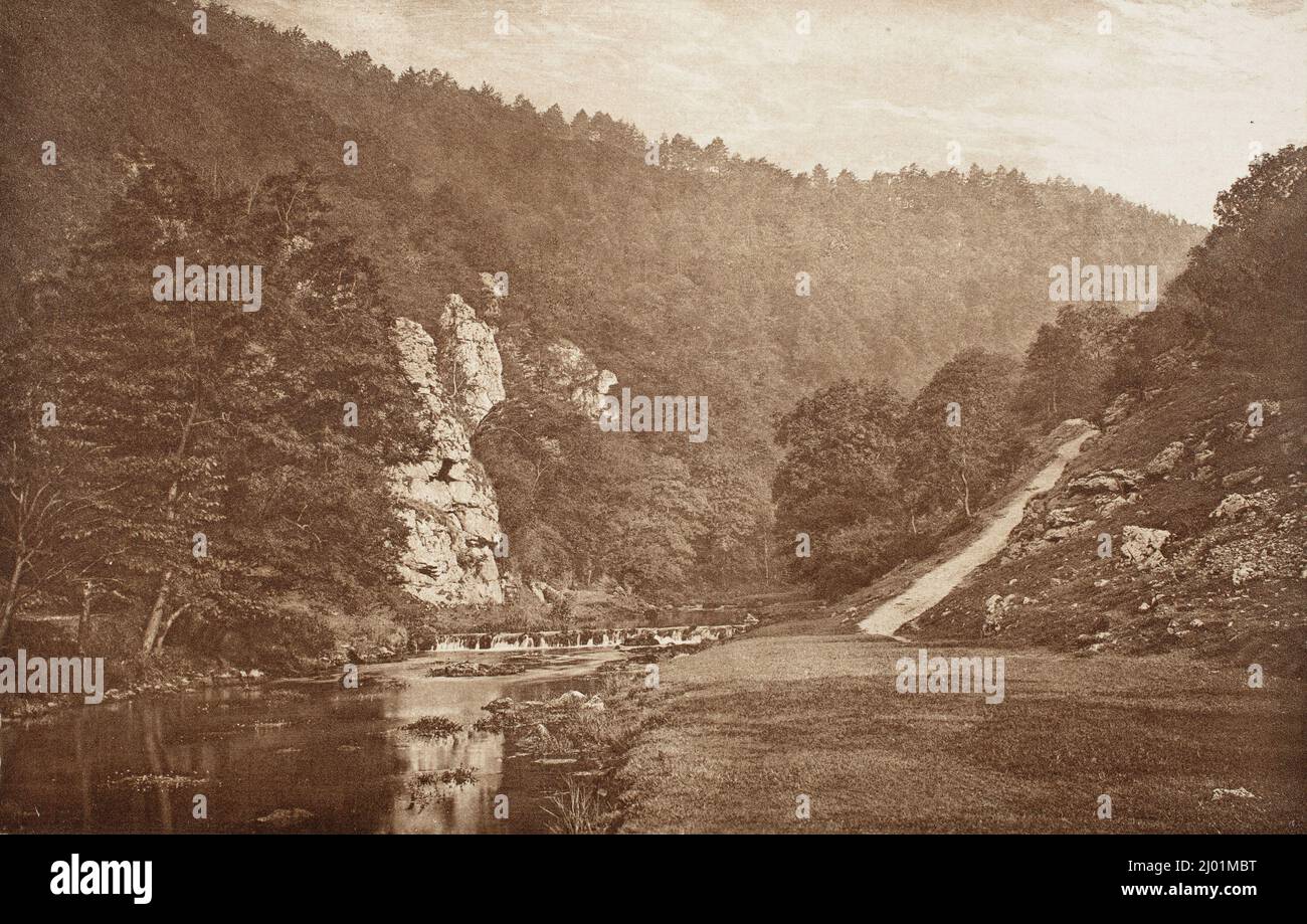 In Dove Dale (#39). George Bankart (England, gestorben 1903). England, um 1888, gedruckt 1888. Fotos. Tiefdruck Stockfoto