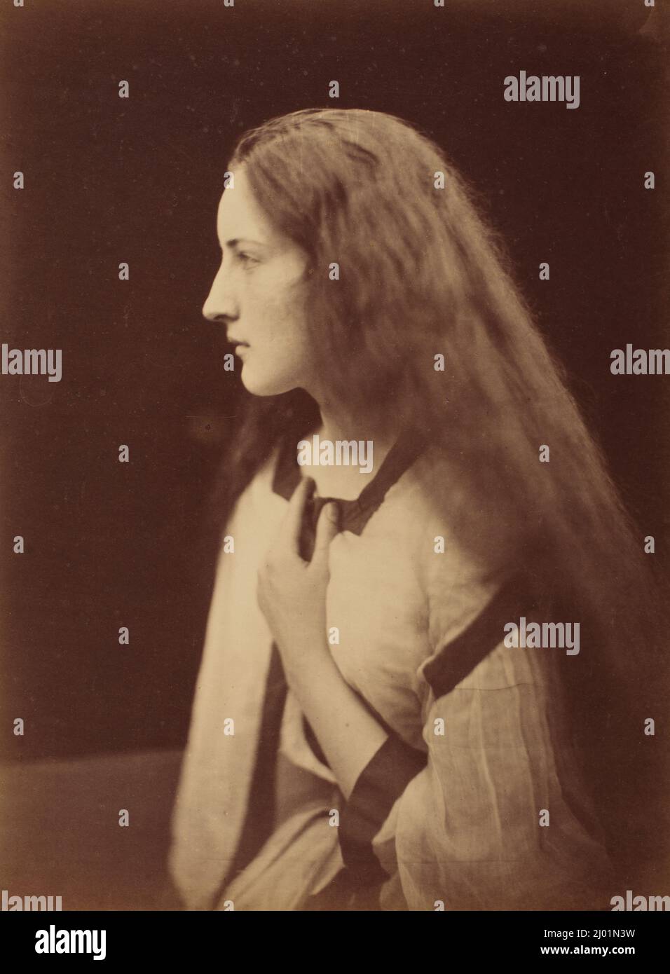 Das Echo. Julia Margaret Cameron (England, 1815-1879, aktives Ceylon). England, 1868. Fotos. Silberdruck mit Albumen Stockfoto