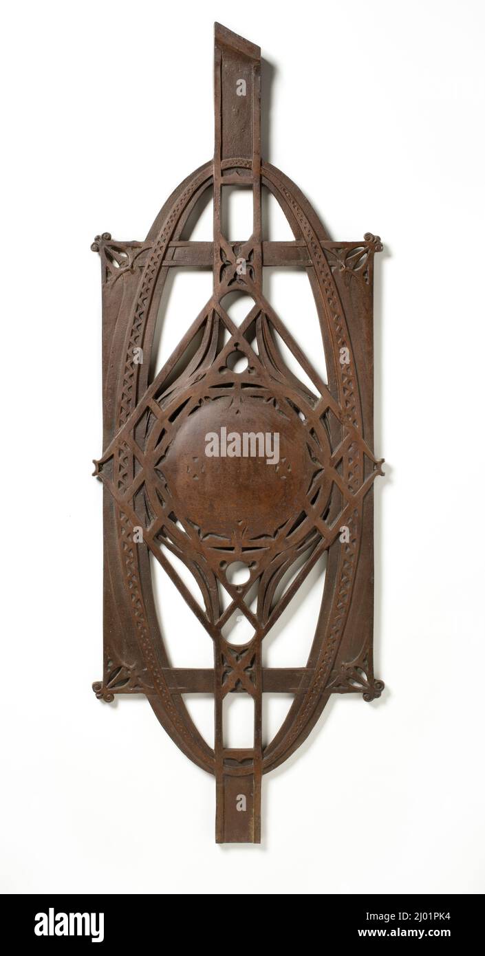 Stair Baluster vom Chicago Stock Exchange Building. Louis Henri Sullivan (Vereinigte Staaten, 1856-1924)Adler & Sullivan (Vereinigte Staaten, aktiv 1883-1895). 1892-1894. Architektur; Architektonische Elemente. Eisen Stockfoto