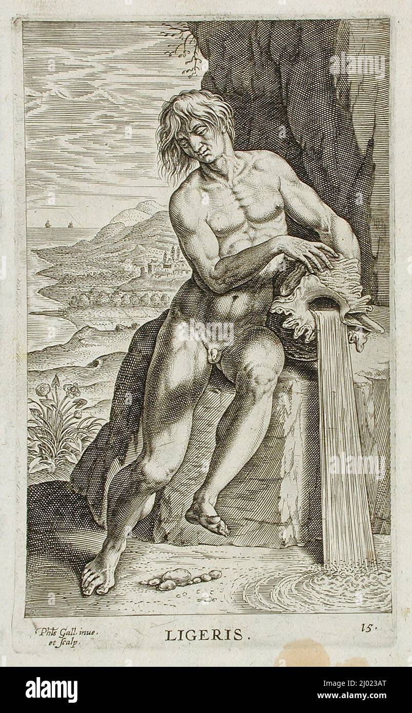 Ligeris. Philips Galle (Holland, Haarlem, 1537-1612). Holland, 1586. Drucke; Gravuren. Gravur Stockfoto