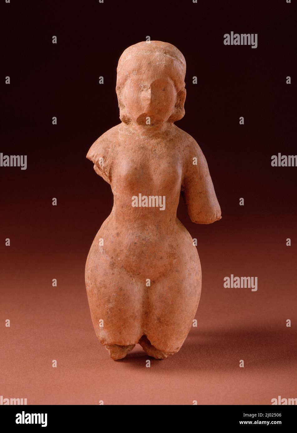 Göttin Der Fruchtbarkeit. Pakistan, Sirkap oder Charsada, Gandhara-Region, 1.. Jahrhundert. Skulptur. Terrakotta Stockfoto