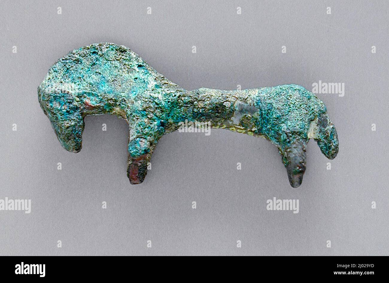 Pferd. Iran, ca. 200-100 v. Chr. Skulptur. Bronze, gegossen Stockfoto