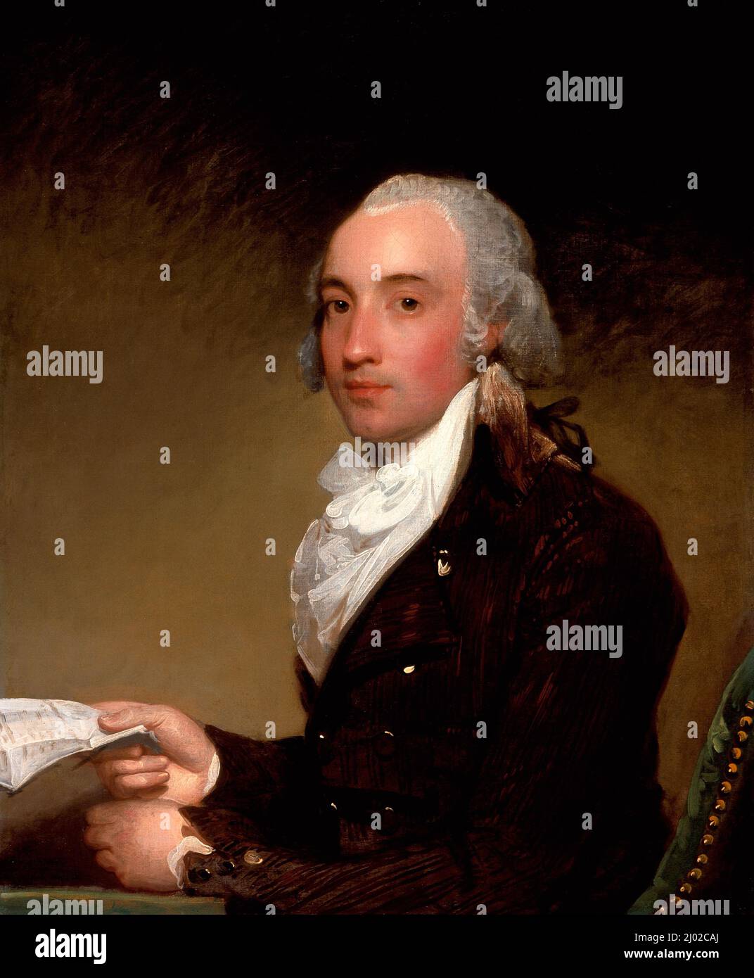 Porträt von Richard Barrington, später Vierter Viscount Barrington. Gilbert Stuart (Usa, Rhode Island, North Kingston, 1755-1828). USA, ca. 1793-1794. Gemälde. Öl auf Leinwand Stockfoto