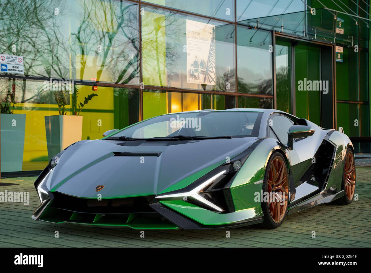 Sián ist der erste Lamborghini mit Hybridantrieb Stockfoto