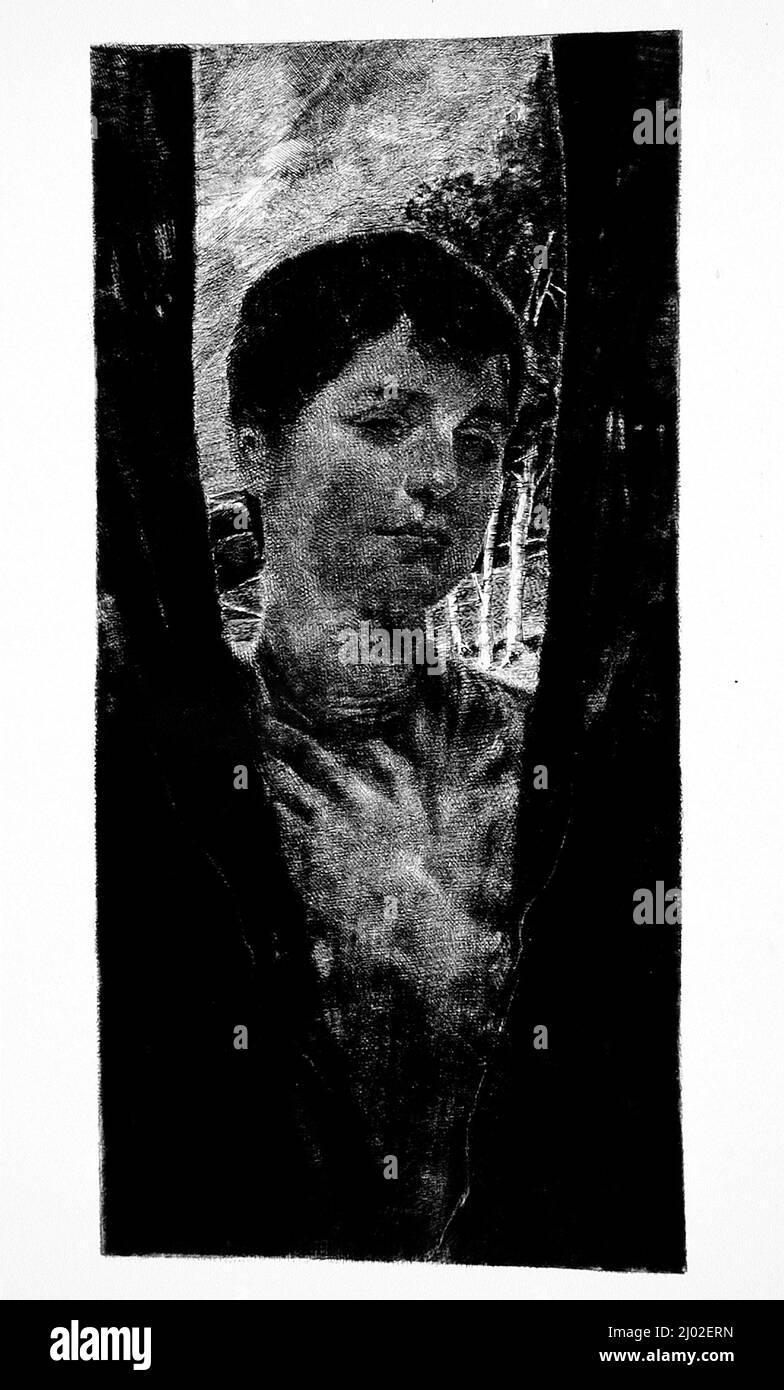 Speicher. Max Klinger (Deutschland, Leipzig, 1857-1920). Deutschland, 1894. Drucke; Radierungen. Radierung auf Wove-Papier Stockfoto
