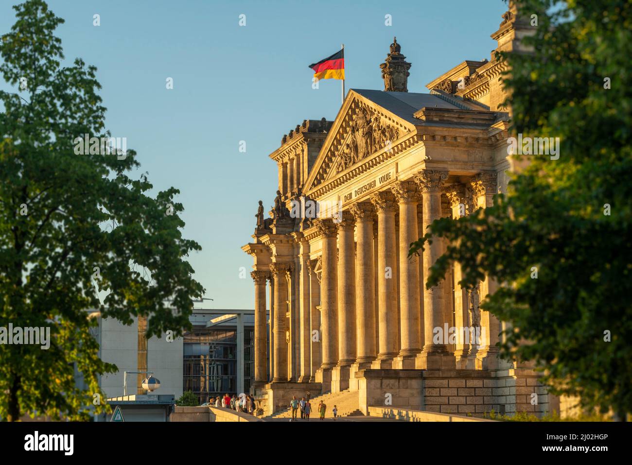 Der Bundestag ist der deutsche bundestag. Stockfoto