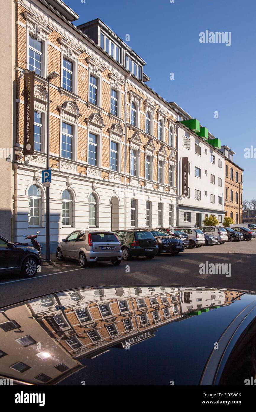 Deutschland, Nordrhein-Westfalen, Köln, das New Yorker Design Hotel im Stadtteil Mülheim. Deutschland, Nordrhein-Westfalen, Köln, das The New Y Stockfoto