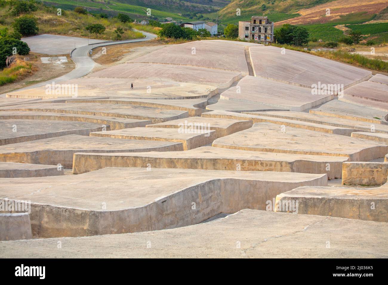 Cretto di Burri, Gibellina, Sizilien, Italien, Europa Stockfotografie