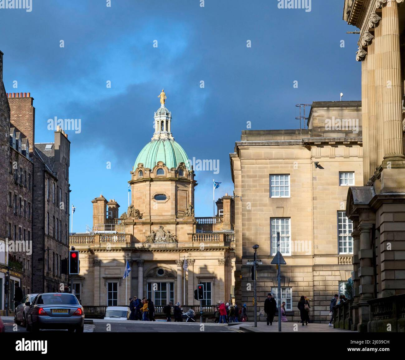 Museum on the Mound, ehemaliges Gebäude der Royal Bank of Scotland, Edinburgh, Schottland, Großbritannien Stockfoto