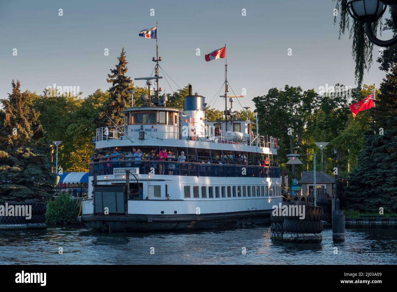 Die William Inglis Toronto Islands Ferry, Toronto Islands Park, Lake Ontario, Toronto, Ontario, Kanada, Nordamerika Stockfoto