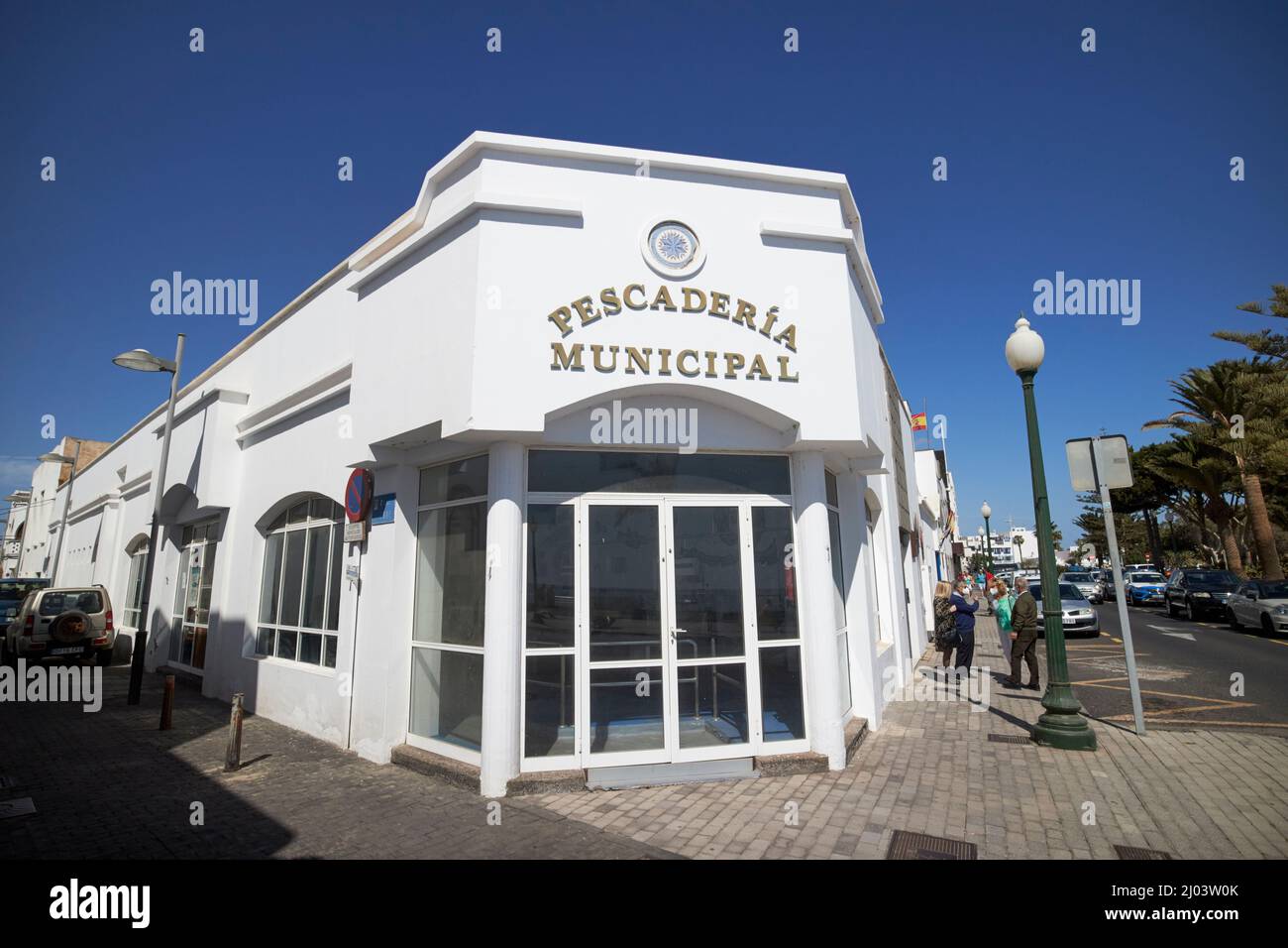 Pescaderia kommunalen Fischmarkt arrecife lanzarote kanarische Inseln spanien Stockfoto