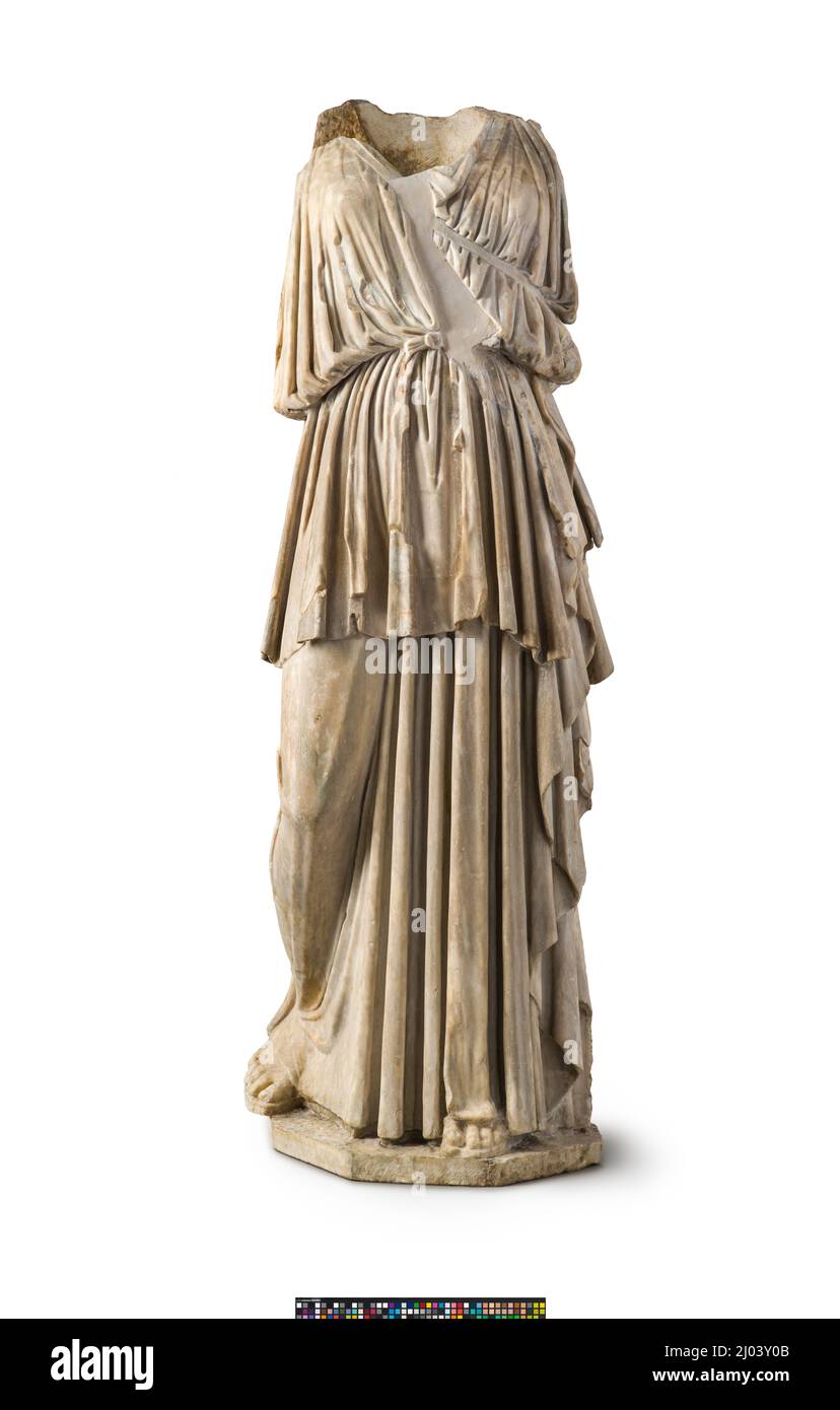 Die Lansdowne Artemis. Italien, Rom, Roman, 1. Jahrhundert B.C. oder 1. Jahrhundert A.D. Skulptur. Marmor Stockfoto