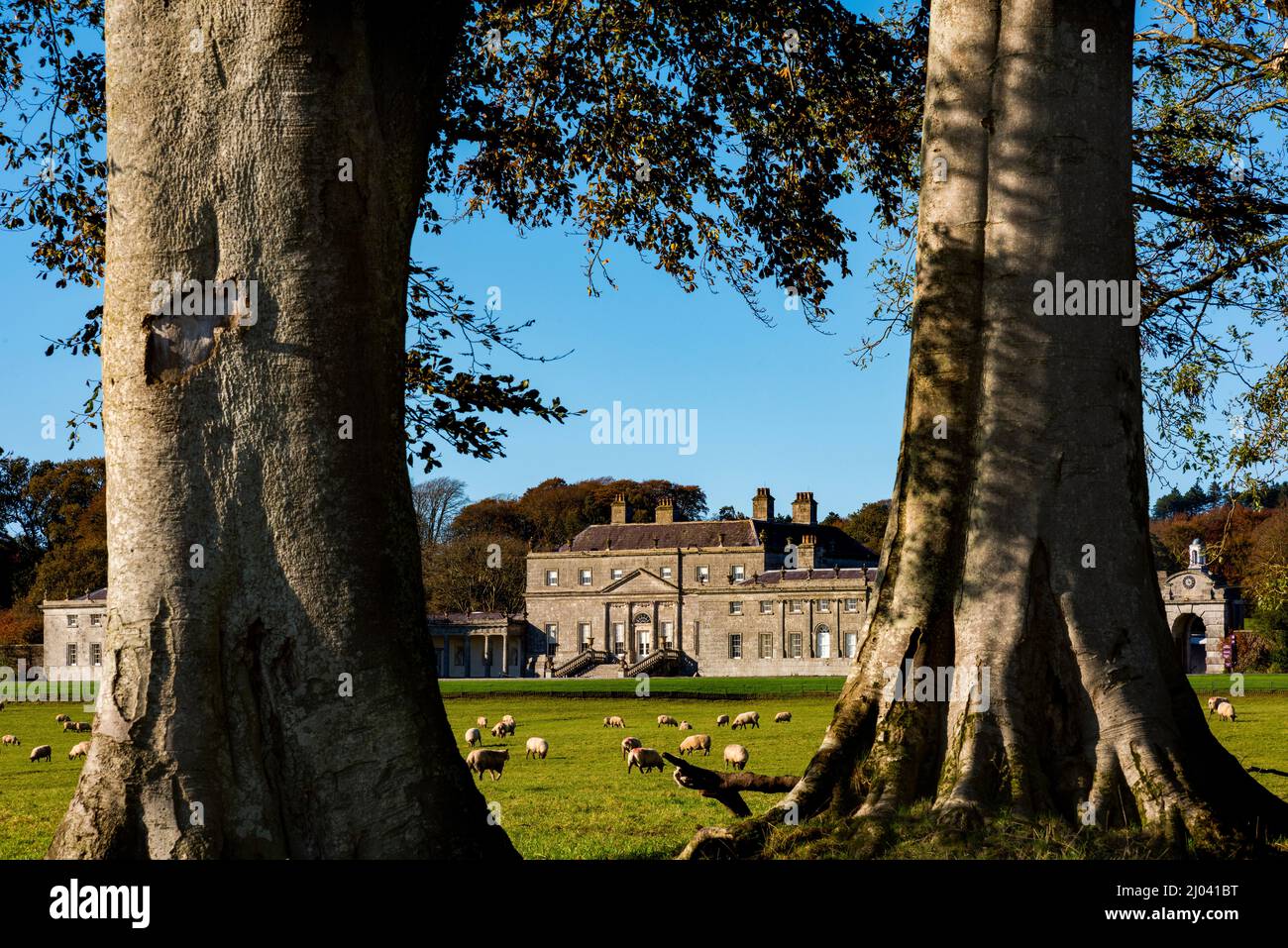 Russborough House, ein palladianisches Wohnhaus, Blessington, County Wicklow, Irland Stockfoto
