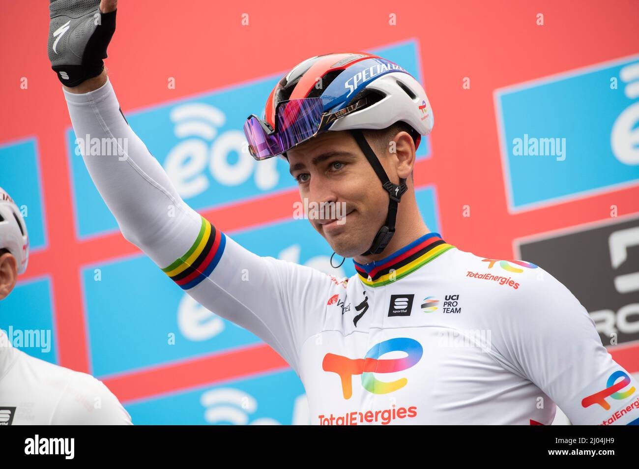 Magenta, Italien. 16. März 2022. Peter Sagan (Team TotalEnergies) während der Ausgabe 103. von Milano-Torino, Street Cycling in Magenta, Italien, März 16 2022 Quelle: Unabhängige Fotoagentur/Alamy Live News Stockfoto