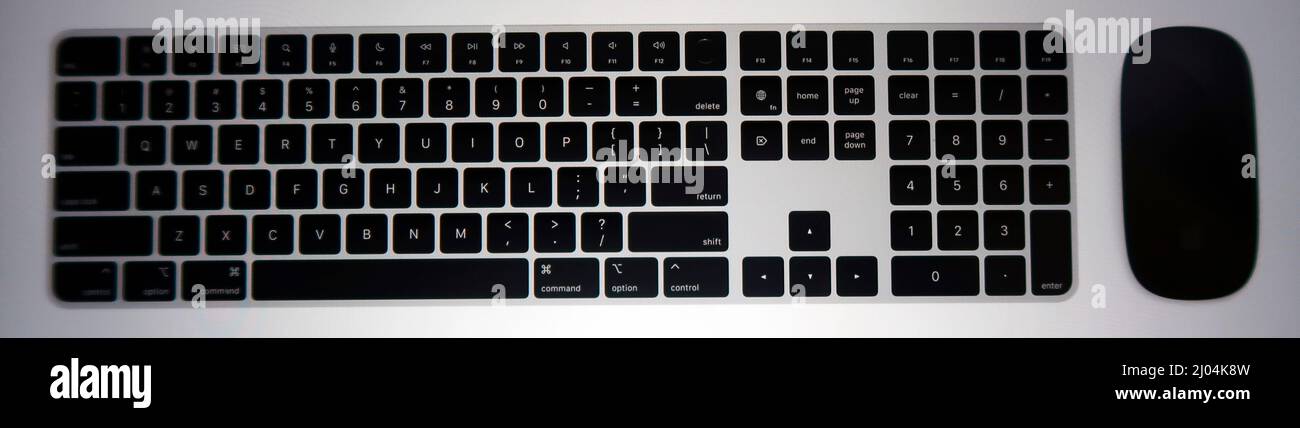 Apple Tastatur und Maus Stockfoto