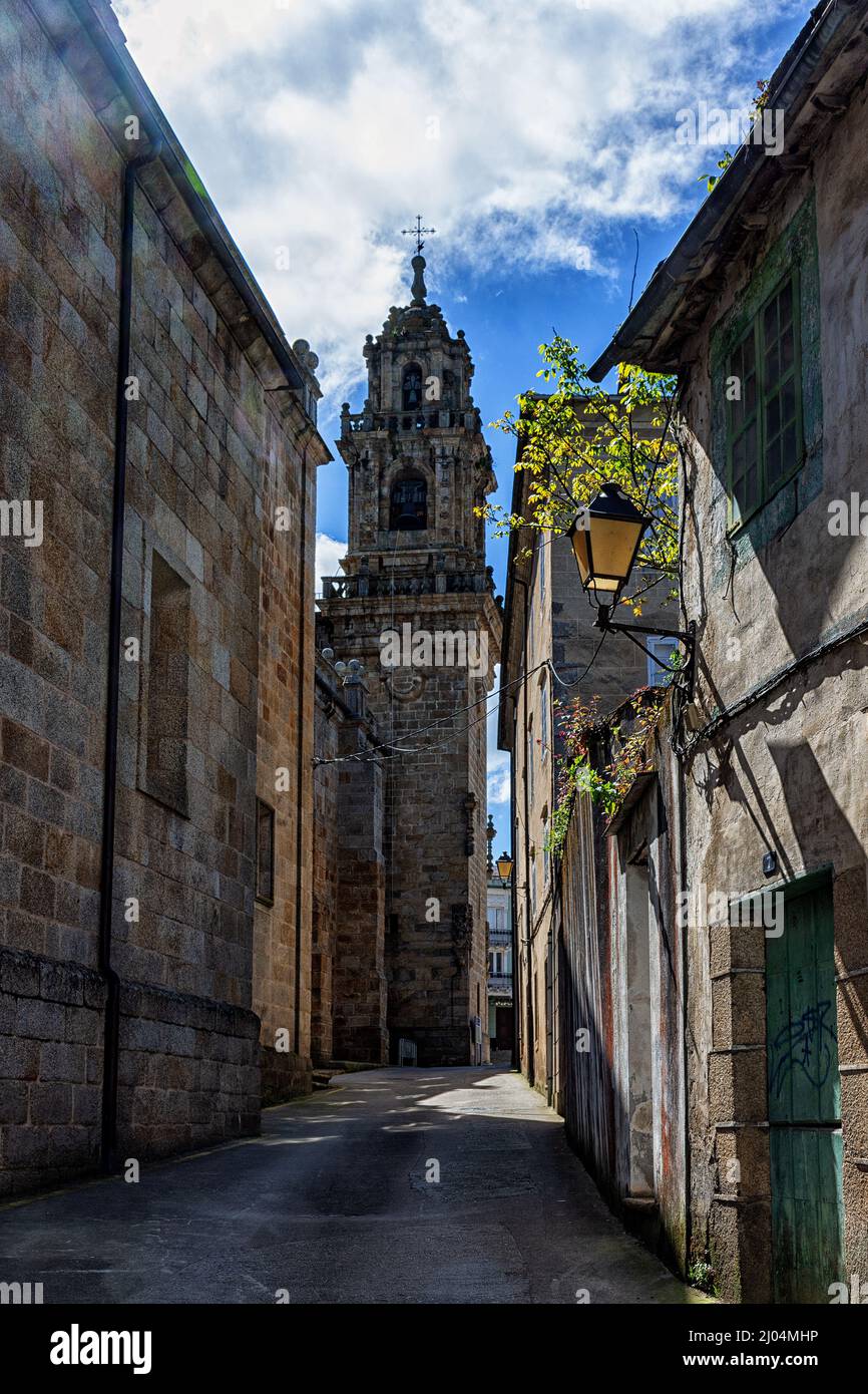 Catedral Basílica de la Virgen de la Asunción en Mondoñedo, Lugo, Galicien, España Stockfoto