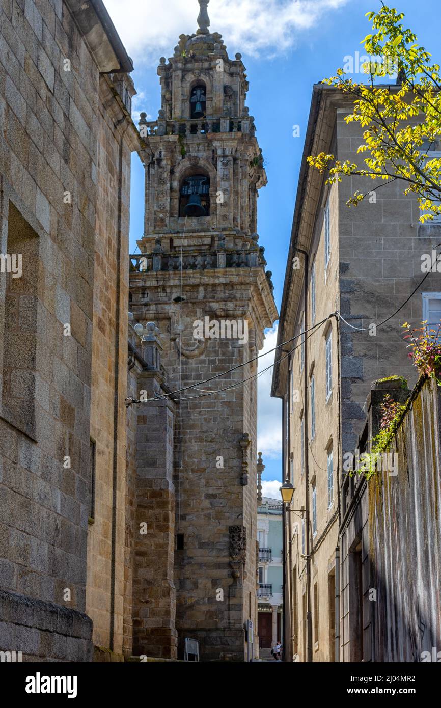 Catedral Basílica de la Virgen de la Asunción en Mondoñedo, Lugo, Galicien, España Stockfoto