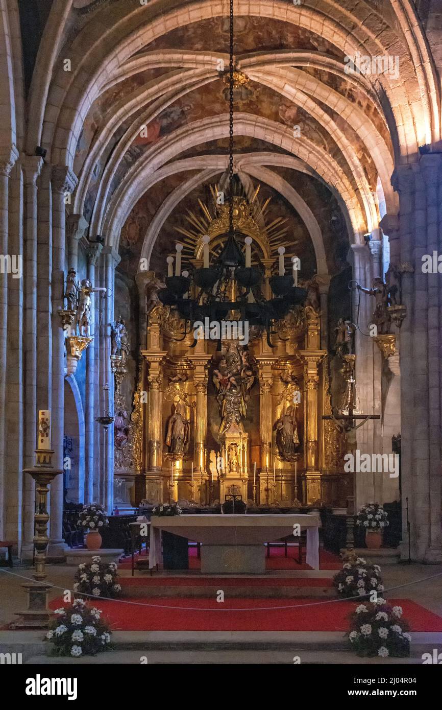 Retablo Capilla Mayor de Mondoñedo, Lugo, España Stockfoto