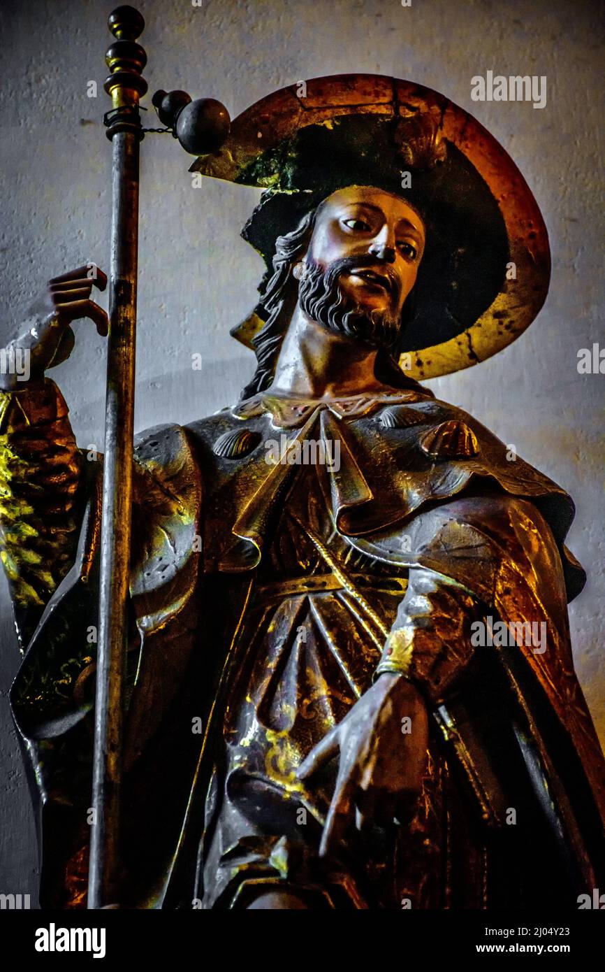 San Roque en la Catedral de Mondoñedo Stockfoto