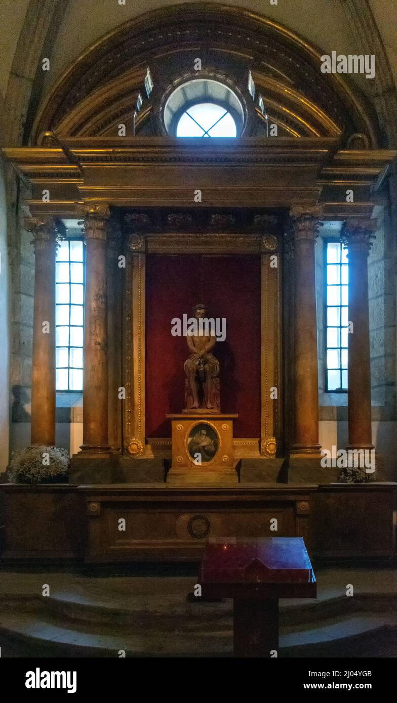 Capilla del Ecce Homo en Catedral de Mondoñedo, Lugo, España Stockfoto