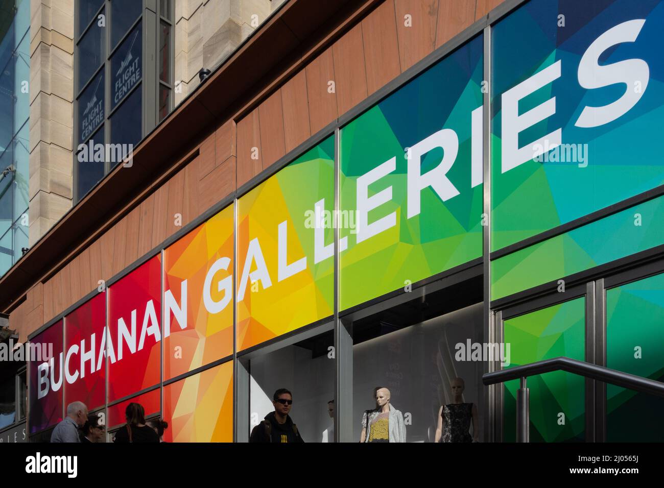 Buchanan Gallerie sign, Glasgow, Schottland, UK Stockfoto