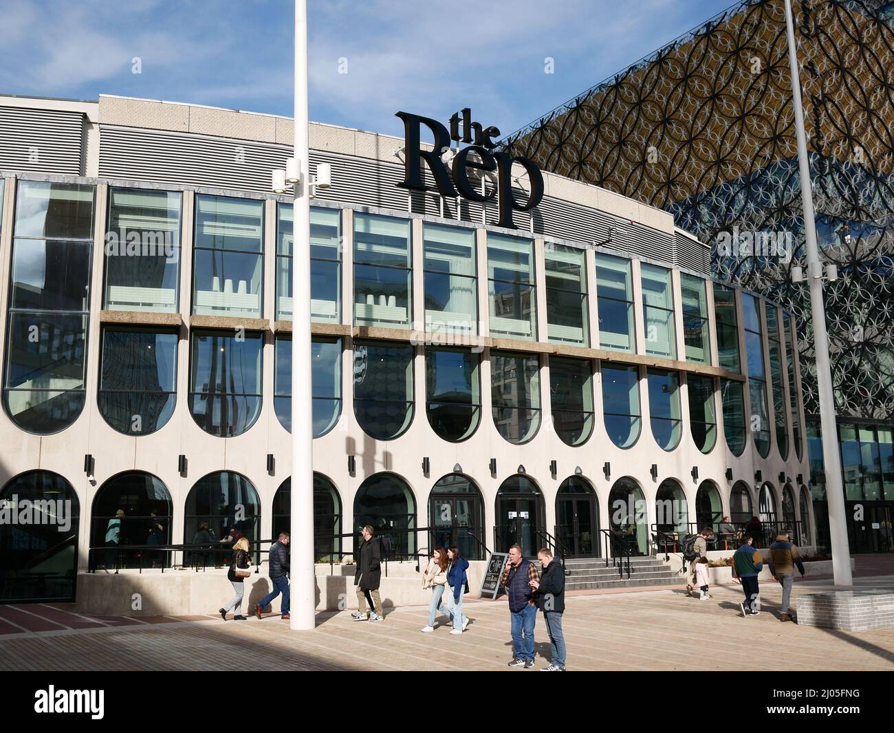 Birmingham Repertory Theatre, am Centenary Square in Birmingham, England. Stockfoto