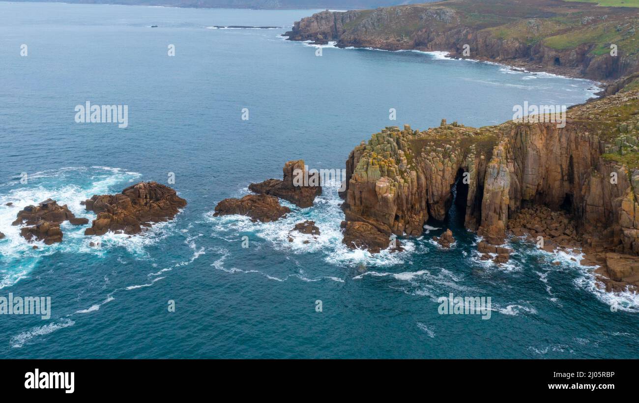 Land's End & Aberdine Port Stockfoto