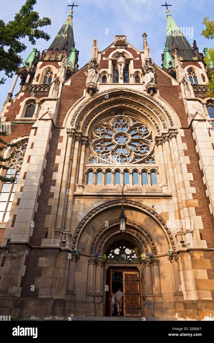 Kirche von St. Olha und St. Elisabeth, Lemberg, Ukraine Stockfoto