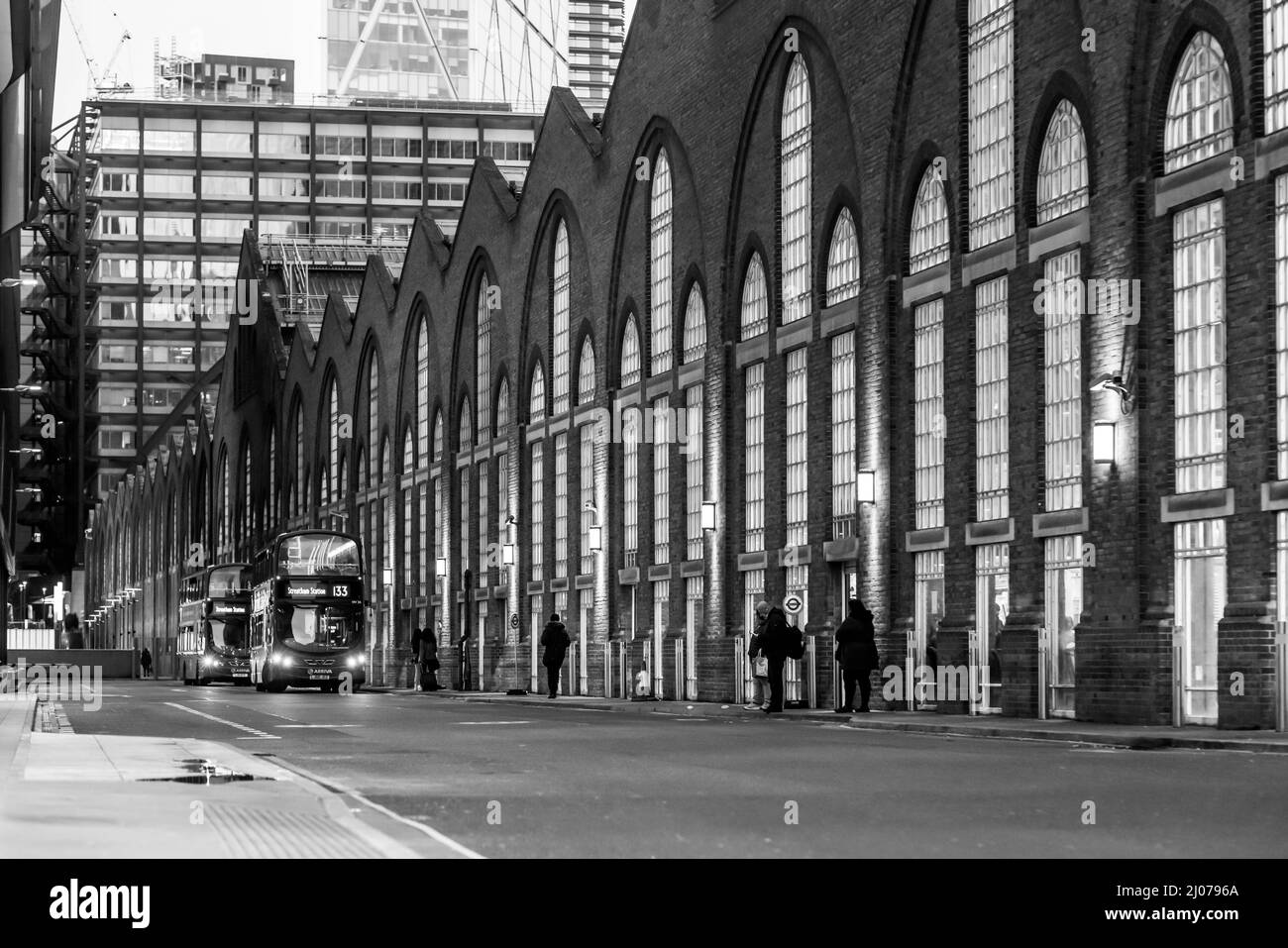 London Shoreditch und die Stadt Stockfoto