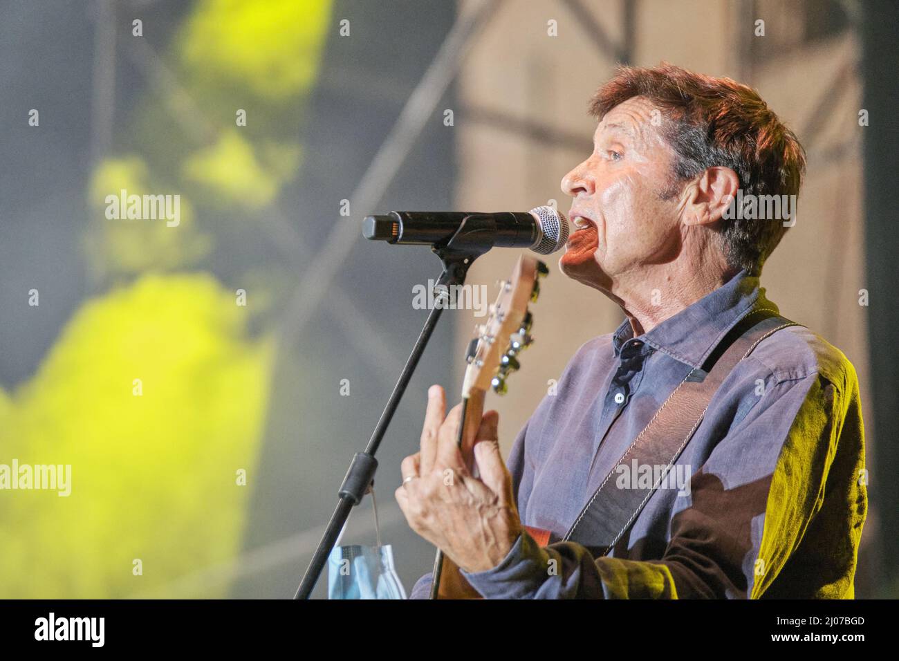 Gianni Morandi al Concerto Gli Invisibili, Piazza Grande, Bologna, 12/09/2020 Stockfoto