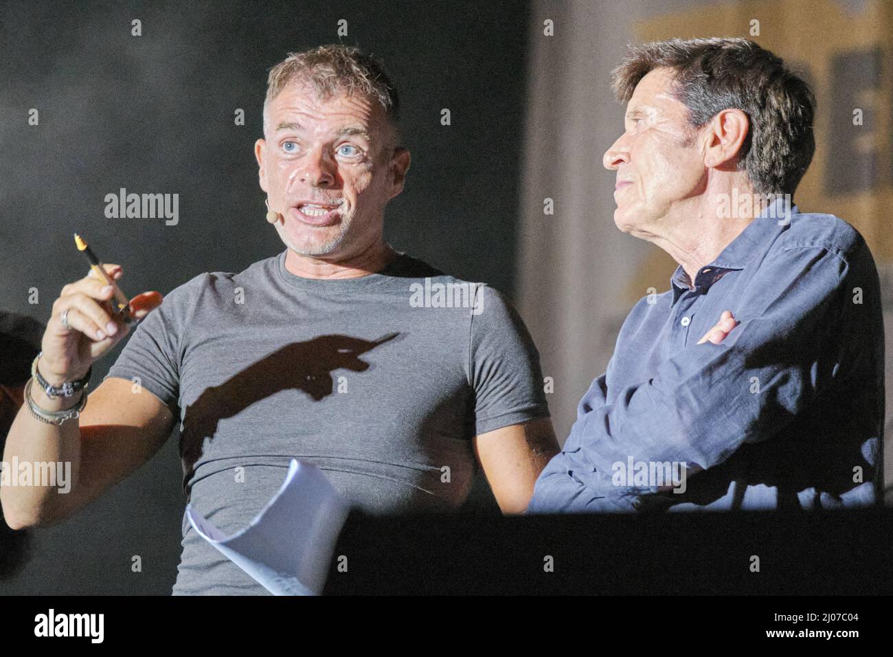 Gianni Morandi al Concerto Gli Invisibili, Piazza Grande, Bologna, 12/09/2020 Stockfoto