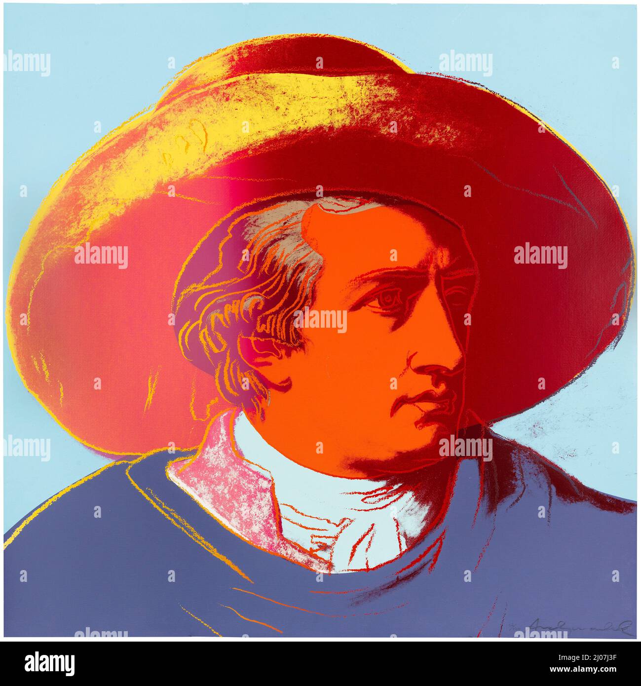 Goethe. Museum: PRIVATE SAMMLUNG. Autor: ANDY WARHOL. Stockfoto