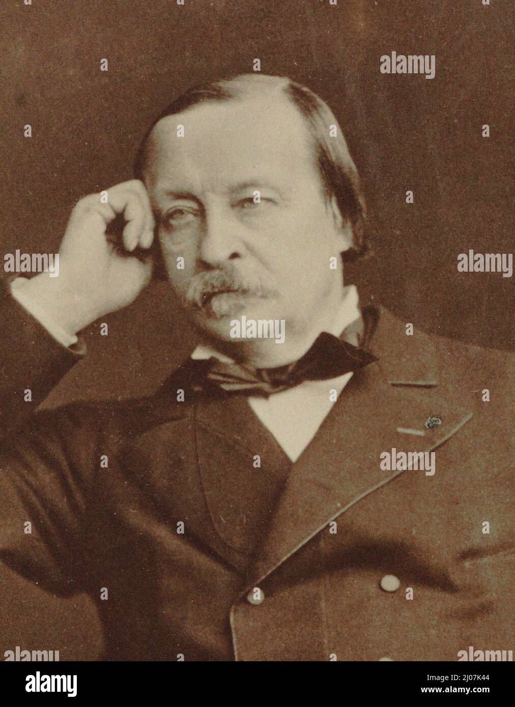 Porträt des Pianisten und Komponisten Félix Le Couppey (1811-1887). Museum: PRIVATE SAMMLUNG. Autor: ANONYM. Stockfoto