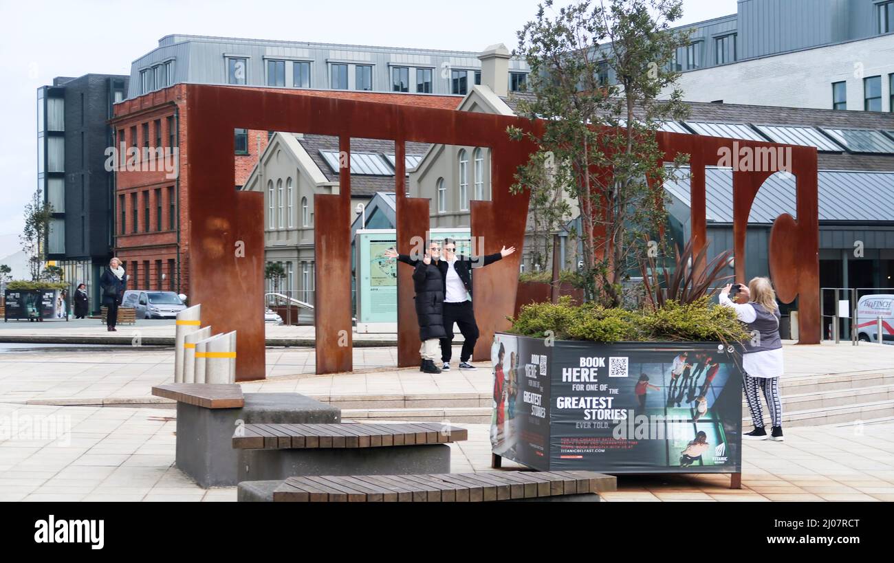 Titanic-Ausstellung Belfast Stockfoto