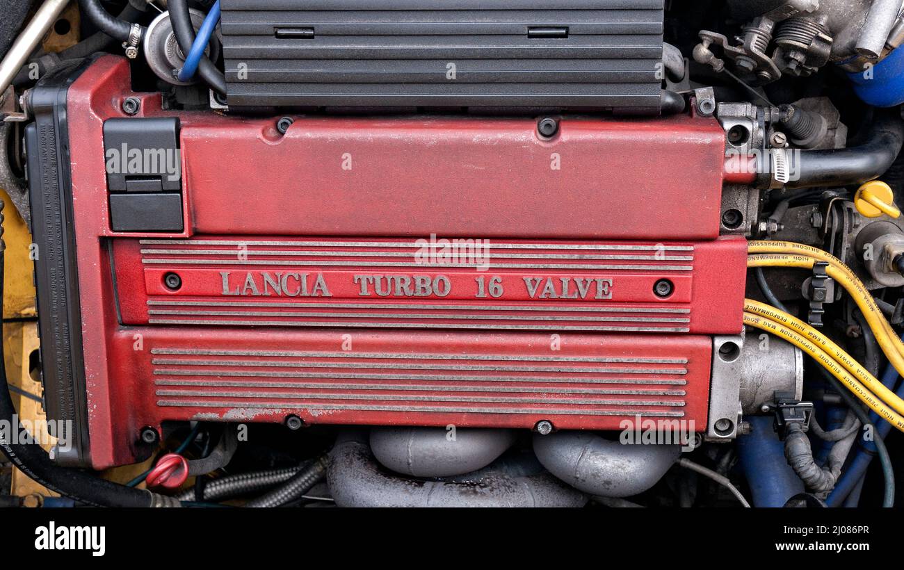 1995 Lancia Delta Interale Evo II Details Stockfoto