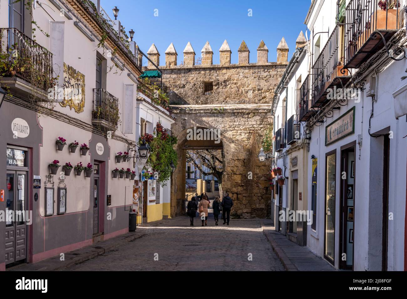 Stadttor Puerta de Almodóvar, Cordoba, Andalusien, Spanien | Stadttor Puerta de Almodóvar, Cordoba, Andalusien, Spanien Stockfoto