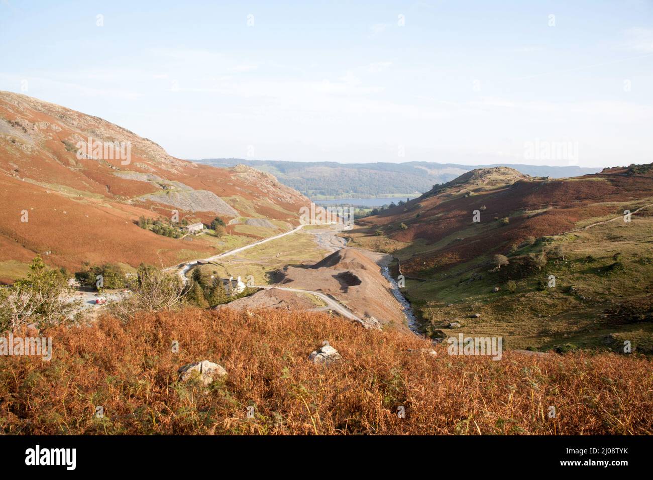 Coniston Copper Mines Valley in der Nähe von Coniston The Lake District Cumbria England Stockfoto