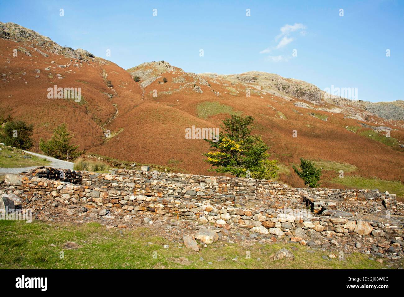 Coniston Copper Mines Valley in der Nähe von Coniston The Lake District Cumbria England Stockfoto