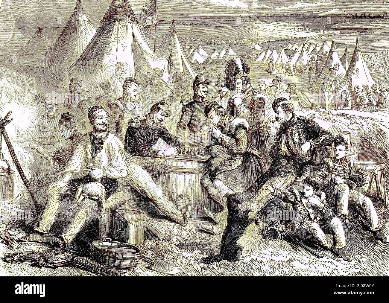 Krimkrieg 1853 1856, Zeitvertreib und Unterhaltung im englischen