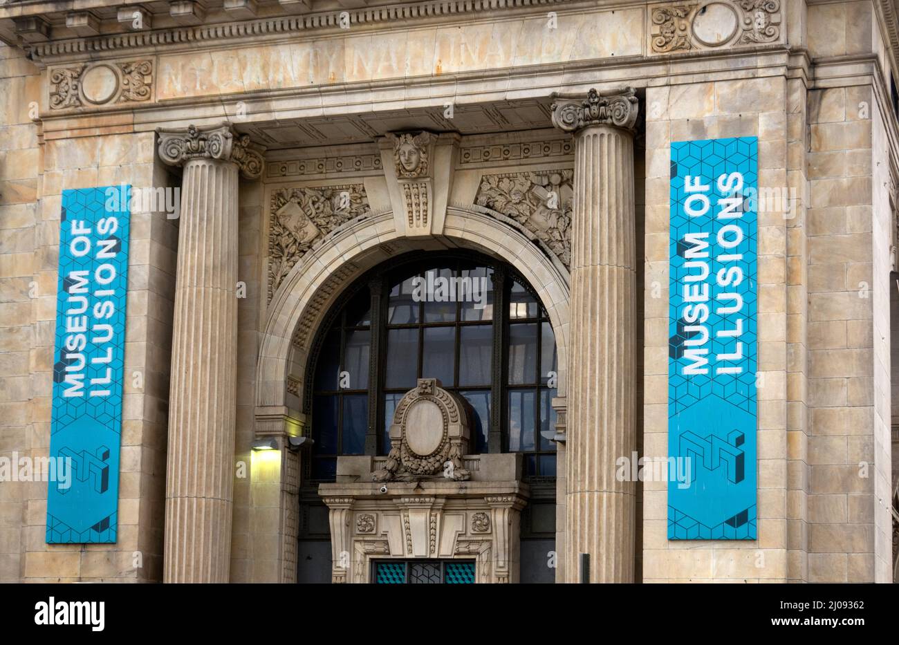 Museum of Illusions in Chelsea Manhattan NYC Stockfoto