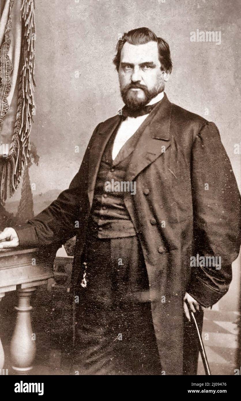 Leland Stanford, um 1870s Stockfoto